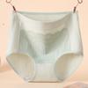 Ropa interior para madres de mediana edad y mayores, talla grande, algodón puro, cintura alta, control de abdomen, para gorditas, envoltorio sin costuras para cadera, tela grado 7A, alta elasticidad, sin apretar la cintura