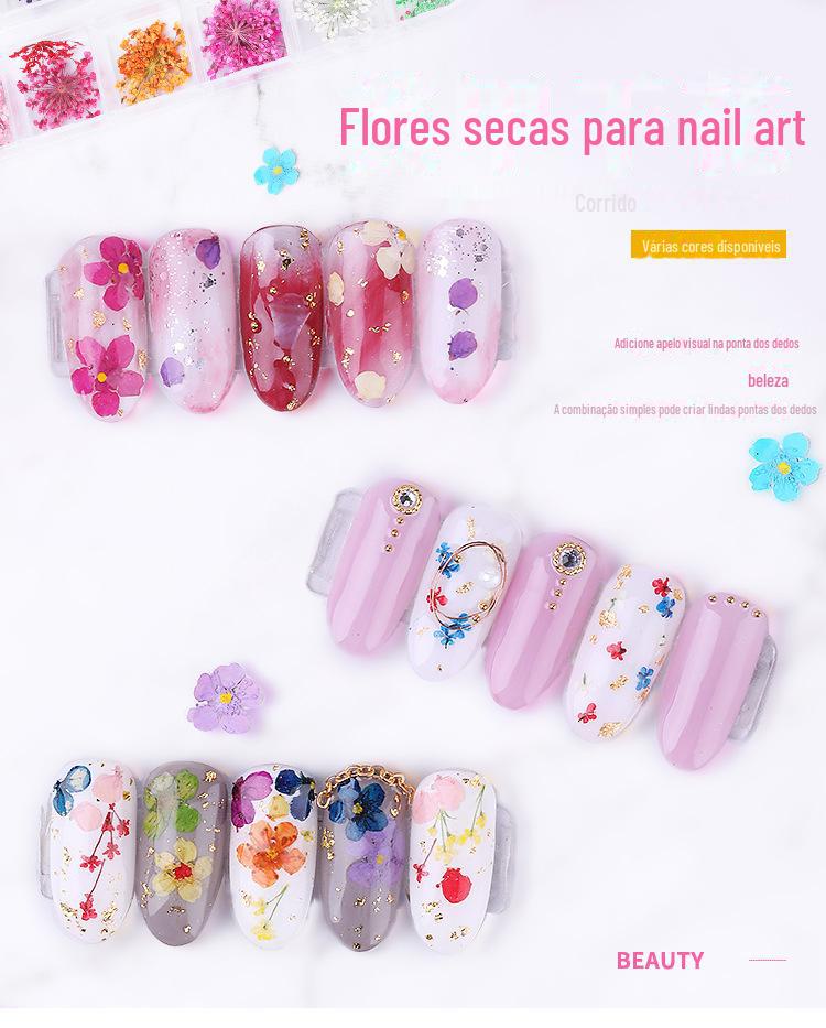 美甲干花 蕾丝干花 水仙花