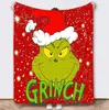 Monstro Verde de Natal Grinch Flanela Impressão Digital Manta de Cochilo Manta de Sofá Manta de Ar Condicionado Dropshipping