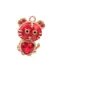 2021 nuevo aleación gota de aceite diamante Tigre accesorios diy rojo zodiaco Tigre collar pulsera accesorios para tocado lote