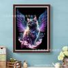 Pintura de diamantes DIY con mosaico de Amazon, gato de color, pintura de ladrillo de diamantes completa, punto de cruz, pintura decorativa, fabricantes transfronterizos, lote
