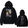 Tamaño Europeo TransfronterizoSudadera con Capucha de Hip Hop del Rapero Tupac 2Pac Moda Masculina H