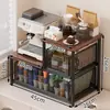 Estante de Almacenamiento para Cafetera Extraíble de Encimera Estante de Almacenamiento de Escritorio Almacenamiento de Cápsulas de Café Soporte para Almacenamiento de Utensilios de Café