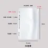 Bolsa Pasta Plástica Transparente de PVC de Grande Capacidade, Bolsa com Zíper Espessa para Armazenamento, Bolsa com Zíper para Planejador A6, Bolsa para Ferramentas