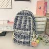 Mochila Escolar Japonesa para Estudiantes Universitarias Mochila Escolar Coreana a Cuadros para Preparatoria Mochila de Viaje Estilo Universitario Nicho Trendy