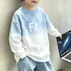 Sudadera fina para niño, jersey de manga larga con cuello redondo para niños, capa base para primavera, otoño e invierno, forro polar, prenda superior versátil para niños