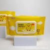 Toallitas de patito amarillo para pelo lacio de fábrica, toallitas húmedas para manos y boca de bebé, 50 toallitas húmedas con tapa, toallitas húmedas puras para manos y boca de bebé