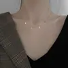 Dz Collar de estrella coreano y japonés más vendido con borla para mujer, nicho, exquisito, simple, elegante, lujo ligero, versátil, cadena de clavícula de alta gama