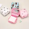 Bolsa Fofa de Desenho Animado para Armazenamento de Absorventes Grande Capacidade Pequena Bolsa para Armazenamento de Absorventes para Meninas Bio-período Bolsa Portátil para Menstruação