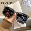 Óculos de Sol Polarizados com Armação Grande em TR Moda Feminina Estilo Igual Óculos Quadrados Retrô Proteção UV Óculos de Sol para Dirigir