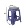 Taburete de plástico engrosado silla de plástico para el hogar taburete de plástico para zapatos banco de plástico taburete alto para adultos apilable venta al por mayor