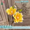Magnolia artificial de EVA con tacto realista, magnolia de tallo largo de cuatro cabezas flor artificial, venta al por mayor transfronteriza, decoración de arreglo floral para el hogar estilo chino