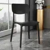 Sillas para Uso en el Hogar, Sillas de Comedor de Plástico con Respaldo, Sillas de Comedor Blancas Engrosadas Comerciales, Taburetes Cómodos para Sentarse Largo en Dormitorios y Áreas Exteriores