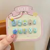 Pegatinas de Uñas para Niñas, Parches de Arte de Uñas Lindos y Divertidos, Piezas de Uñas Removibles para Niñas, Uñas Portátiles Dulces y Encantadoras al por Mayor