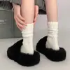 Calcetines de otoño e invierno para mujer hasta la pantorrilla, modernos y versátiles, calcetines para mujer estilo universitario, calcetines apilables de moda y únicos hasta la pantorrilla