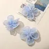 Caro con malla súper de hada perla de imitación envolviendo flor de cinco pétalos accesorios para el cabello hechos a mano DIY ramillete accesorios para la ropa