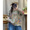 Suéter Pulóver Casual de Corte Holgado con Estampado para Mujer, Nuevo Otoño 2026 Pulóver de Punto de Algodón Suéter Casual