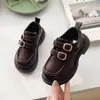 Zapatos de Princesa para Niñas Zapatos de Cuero Pequeños 2025 Primavera y Otoño Nuevo Estilo Zapatos para Niñas Zapatos Individuales Negros Británicos Mocasines Venta al por Mayor