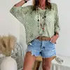 Aliexpress 2026 Nuevo Moda para Mujer Estilo Europeo y Americano Suéter de Color Sólido Malla Calada Holgado Top Versátil Venta al por Mayor