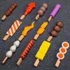 Casa de juegos para niños cocina olla caliente juguetes niños y niñas brochetas para barbacoa bebé 1-3 años cocina traje de cocina