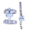 Conjunto de Coleira Peitoral Ajustável Personalizado para Gatos, Anti-Fuga, para Passear com Gatos e Cachorros ao Ar Livre