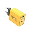 Cargador rápido exclusivo transfronterizo de 65W ACC PD cabezal de carga multiport, cargador de teléfono móvil estándar de EE. UU., UE, Reino Unido