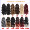 Peluca sintética de cabello rizado ondulado corto, rastas, cabello de ganchillo, ondas de agua, rizos Gogo, cabello de ganchillo