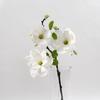 Flor de Magnólia Artificial para Decoração de Casa com Três Cabeças Agente Artificial Sente Flor de Magnólia Simulada Magnólia Artificial