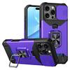 Capa para Celular Apple Anel Magnético Janela Deslizante Porta-Cartão Suporte de Anel Transfronteiriça Adequada para Capa de Celular Iphone16 Anti-Queda