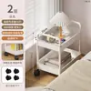Carrito pequeño estante de almacenamiento estantería móvil para el hogar cocina piso multicapa snack bebé sala de estar estante de almacenamiento