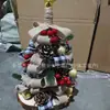 Nuevo producto transfronterizo: Decoración de Mesa Árbol de Navidad de Arpillera Rústica