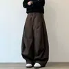 Suministro Directo de Fábrica Otoño/Invierno Retro Japonés Holgados de Pierna Ancha Unisex Versátiles Cargo Casual Guadaña Pantalones Largos Modernos