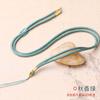 Elegante colgante con cordón atado con hebilla de seguridad de jade, colgante de ágata con cuerda, collar de jade tejido para hombres y mujeres, cuerda roja al por mayor