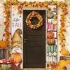 2025 Nuevos Coplas Transfronterizas de Acción de Gracias Decoración de Calabaza Cortina de Puerta Telón de Fondo con Ambiente de Festival de la Cosecha de Otoño