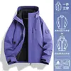 26188 Chaqueta Exterior 3 en 1 a Prueba de Viento e Impermeable para Mujer, para Senderismo y Montañismo, Exterior Desmontable