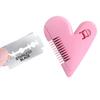 Recortador de flequillo con forma de corazón de melocotón, peine para recortar el cabello, cortador de cabello a prueba de cortes para niños, cuchillo de barbero, cortadora de cabello
