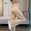Calça Reta de Cintura Alta Feminina para o Verão, Nova Calça Casual Fina de Corte Reto com Toque Relaxado, Versátil para o Dia a Dia