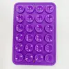 Venta al por mayor de fábrica, punto de venta, 24 ventosas cuadradas gruesas de silicona, pegatina trasera para teléfono móvil, soporte multifuncional para teléfono móvil, ventosa