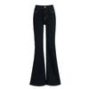 Micro-La Jeans Mujer Otoño e Invierno 2024 Nuevo Pantalón Retro Acampanado Estilo Americano Ajustado para Hombres Pequeños