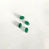 Venta al por mayor del fabricante Cabujón Oval de Calcedonia Verde Fluorescente Inlay DIY Piedra Suelta Cuenta de Ágata Verde Parche de Gota de Agua