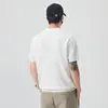 2026 Verano Nuevas Llegadas Suéter Estilo Old Money Cuello Solapa Manga Corta para Hombre Holgado Versátil Holgado Camisa Polo Superior Ropa para Hombre