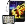Álbum de Cartas Pokemon 4 Ranuras 9 Compartimentos Pokemon Cuero Colección Álbum Transfronterizo Dropshipping Tarjeta Cremallera Almacenamiento Álbum Bolsa
