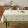 Mantel de PVC con Patrón Floral Fresco Estilo Bosque, Impermeable, Resistente al Aceite, Resistente al Calor, Mantel Rectangular para Mesa de Comedor del Hogar