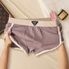 Roupa Íntima Masculina 100% Algodão Cor Sólida Moda Alto Padrão Cueca Boxer Masculina 100% Algodão Forro Interno Antibacteriano Cueca Boxer Justa Confortável