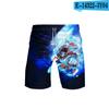 Amazon novo novo Japonês difuso pequeno mar em torno da tendência casual de calções de praia com impressão colorida 3D