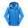 Nueva Chaqueta de Plumón Tres en Uno para Hombre de Otoño e Invierno, Chaqueta de Montañismo Gruesa a Prueba de Viento e Impermeable para Exteriores con Patrón Estampado