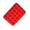 Castillo de Azúcar lugar 24 tazas molde de silicona para pastel silicona de grado alimenticio pintura resistente a altas temperaturas cera molde vertical