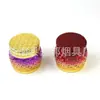 Nuevo tipo de tambor 63mm 4 capas aleación de zinc Molinillo de cigarrillos Xiangyun patrón de plástico Molinillo giratorio