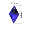 11*19mm diamante fondo plano perforadora de costura a mano color doble agujero colorido AB hebilla plana strass de cristal material de cristal diy