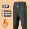 Pantalones Leggings de Invierno para Hombre Extra Grandes, Forrados de Polar, Color Camello, Cálidos, de Cintura Alta, Elásticos, Engrosados, a Prueba de Frío y Calor, de Algodón, Tallas Grandes